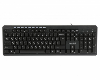 Клавіатура мультимедійна Gembird KB-UM-106-UA, українська розкладка, USB, чорний колір, фото №2