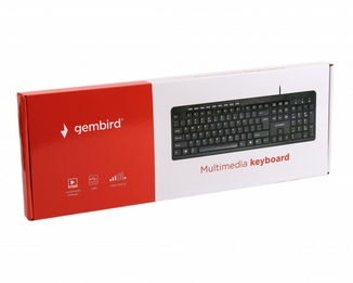 Клавіатура мультимедійна Gembird KB-UM-106-UA, українська розкладка, USB, чорний колір, photo number 4