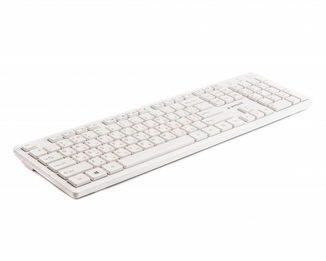 Клавіатура дротова Gembird KB-MCH-03-W-UA, українська розкладка, мультимедійна, "шоколадні" клавіші, білий колір, фото №3
