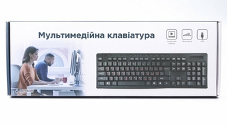 Клавіатура мультимедійна Gembird KB-UM-107-UA, українська розкладка, USB, чорний колір, фото №5