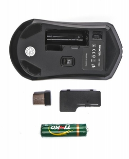 Миша Maxxter Mr-403 бездротова, 4 кнопки, оптична, 1600 DPI, USB, чорний, numer zdjęcia 5
