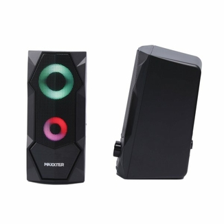 Колонки акустичні CSP-U002RGB, пластиковий корпус, 6 Вт, USB живлення, RGB підсвічування, чорний колір, numer zdjęcia 4