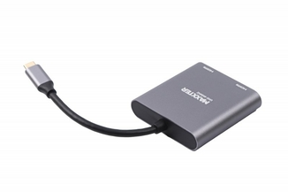 Адаптер-перехідник USB-C на 2xHDMI Maxxter V-CM-2HDMI, фото №3