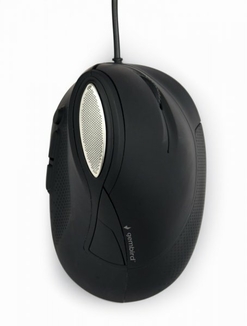 Оптична ергономічна миша MUS-ERGO-03, USB інтерфейс, чорний, numer zdjęcia 2