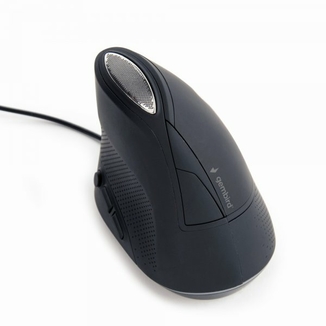 Оптична ергономічна миша MUS-ERGO-03, USB інтерфейс, чорний, фото №3