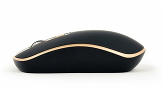 Миша бездротова Gembird MUSW-4B-06-BG, USB, 1600 dpi, чорна с золотом, фото №4