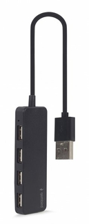 Хаб на 4 порти USB 2.0 UHB-U2P4-06, пластик, чорний, фото №3