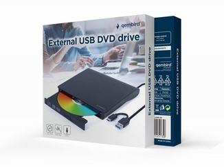 Зовнiшній DVD Gembird DVD-USB-03,  USB3.0, фото №3