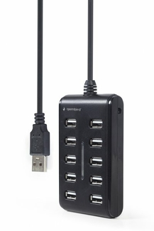 Хаб Gembird UHB-U2P10P-01 на 10 портів USB 2.0, numer zdjęcia 4