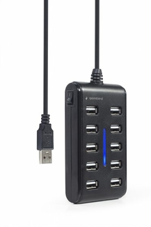Хаб Gembird UHB-U2P10P-01 на 10 портів USB 2.0, numer zdjęcia 5