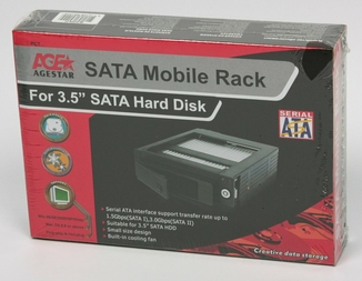 Кишеня внутрішня AgeStar SMRP, для HDD, SATA, пластик, чорний, photo number 3