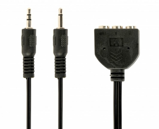 Аудіо-кабель Cablexpert CC-MIC-1, перехідник 3.5мм/3х3.5мм мама, довжина 1м., photo number 2