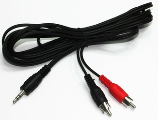 Аудіо-кабель Cablexpert CCA-458, 3.5мм/2хRCA-тюльпан тато, довжина 1.5м. стерео, фото №3