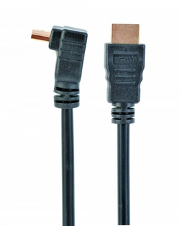 Кабель Cablexpert CC-HDMI490-10, HDMI V.1.4 вилка/кутова вилка, з позолоченими контактами, 3 м, photo number 2