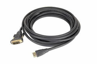 Кабель Cablexpert CC-HDMI-DVI-15, HDMI тато/DVI тато, позолочені коннектори, 4.5 м, фото №3