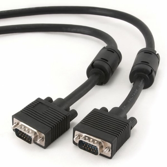 Кабель Cablexpert CC-PPVGA-10M-B, преміум якість, VGA 3+9C HD15M тато /HD15M тато, подвійно-екранований, з 2-ма феритами, 10 м, чорний колір, photo number 3