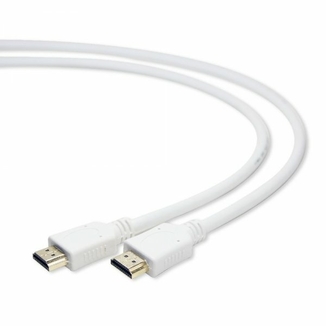 Кабель HDMI Cablexpert CC-HDMI4-W-6, V.2.0, 4К 60 Гц, позолочені конектори, 1.8 м, білий, фото №3