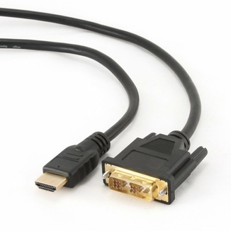 Кабель Cablexpert CC-HDMI-DVI-0.5M, HDMI-DVI папа/DVI папа, позолочені коннектори, 0,5 м, numer zdjęcia 3
