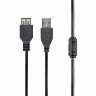 Подовжувач Cablexpert CCF-USB2-AMAF-10, преміум якість USB 2.0 A-тато/A-мамо, 3 м., з феритовою серцевиною, фото №2