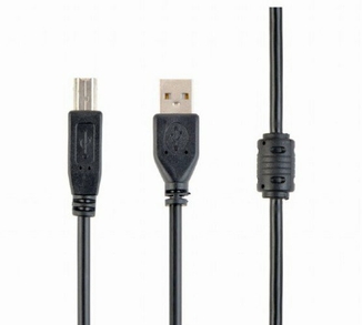 Кабель Cablexpert CCF-USB2-AMBM-10, преміум якість USB 2.0 A-тато/B-тато, 3 м., з феритовою серцевиною, photo number 2