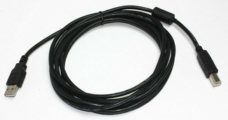 Кабель Cablexpert CCF-USB2-AMBM-10, преміум якість USB 2.0 A-тато/B-тато, 3 м., з феритовою серцевиною, фото №3