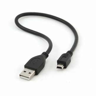 Кабель Cablexpert CCP-USB2-AM5P-1, MiniUSB преміум якість, USB 2.0 A-тато/міні USB 2.0 5-пін, 30 cм., фото №3