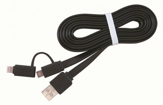 Кабель Cablexpert CC-USB2-AMLM2-1M, USB 2.0 AM-тато/Lightning+mUSB, 1.0 м., numer zdjęcia 3
