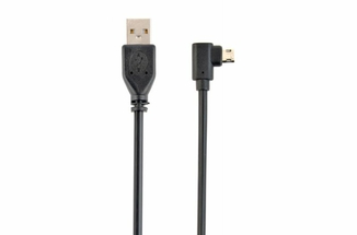 Кабель Cablexpert CCB-USB2-AMmDM90-6, преміум якість USB 2.0 A-папа/B-папа,кутовий, 1.8 м.блістер, фото №2