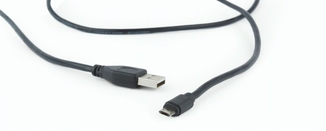 Кабель Cablexpert CCB-USB2-AMmDM-6, преміум якість USB 2.0 A-папа/B-папа,кутовий, 1.8 м.блістер, фото №3