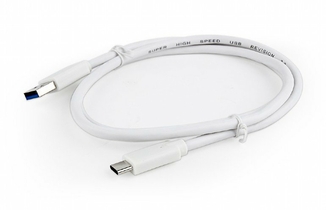 Кабель Cablexpert CCP-USB3-AMCM-1M-W, преміум якість USB 3.0 A-тато/C-тато, 1.0 м., фото №4