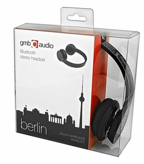 Bluetooth гарнітура gmb audio BHP-BER-BK серія "Берлін", чорний колір, фото №3