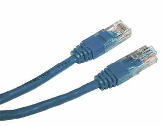 Патч корд Cablexpert PP12-0.5M/B, UTP, категорія. 5E, литий,  50u" штекер із фіксатором, 0.5 м, голубий, фото №3