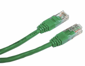 Патч корд Cablexpert PP12-0.5M/G, UTP, категорія. 5E, литий,  50u" штекер із фіксатором, 0.5 м, зелений, фото №3