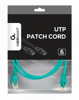 Патч корд Cablexpert PP6U-3M/G, UTP, категорія. 6, литий,  50u" штекер із фіксатором, 3 м,  зеленій, фото №4