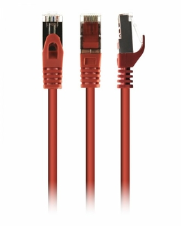 Патч корд Cablexpert PP6A-LSZHCU-R-0.5M, S/FTP, литий, 50u" штекер із фіксатором, 0,5 м, червоний, фото №2