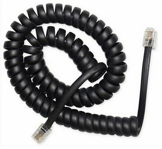 Телефонний спіральний кабель для слухавки Cablexpert TC4P4CS-2M, 2 метра, фото №3
