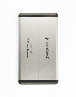 Зовнішня кишеня Gembird EE2-U3S-2-S для 2.5 SATA дисків, USB 3.0, сріблястий, фото №4