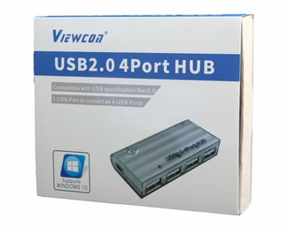 Концентратор Viewcon VE410 USB 2.0, фото №3