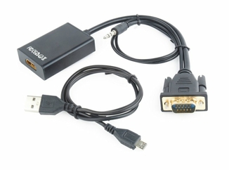 Перетворювач VGA відео в цифрового HDMI сигнал Cablexpert A-VGA-HDMI-01, photo number 3