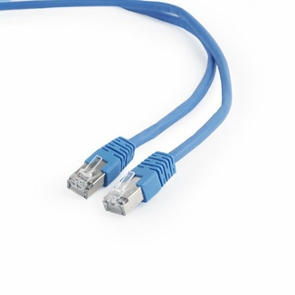 Патч корд Cablexpert PP6-0.5M/B, FTP, категорія. 6, литий,  50u" штекер із фіксатором, 0.5 м, синій, фото №3