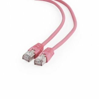 Патч корд Cablexpert PP6-3M/RO, FTP, категорія. 6, литий,  50u" штекер із фіксатором, 3 м, рожевий, фото №3