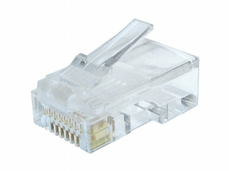 Конектор Cablexpert LC-8P8C-002/100, позолочені контакти (100 шт), numer zdjęcia 2
