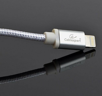 Кабель micro Cablexpert CCB-mUSB2B-AMLM-6-S, USB 2.0 A-вилка/Lightning, 1.8 м., фото №4