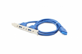 USB 3.0 розетка на кронштейні 10P CC-USB3-RECEPTACLE, довжина шнура 45см, photo number 3