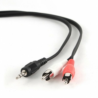 Аудіо-кабель Cablexpert CCAB-458, 3.5мм/2хRCA-тюльпан тато, довжина 1.5м. стерео, фото №4