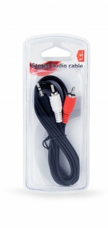 Аудіо-кабель Cablexpert CCAB-458, 3.5мм/2хRCA-тюльпан тато, довжина 1.5м. стерео, фото №5