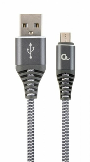 Кабель Cablexpert CC-USB2B-AMmBM-2M-WB2, USB 2.0 А-тато/Micro B-тато, 2,0 м., фото №2