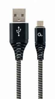 Кабель Cablexpert CC-USB2B-AMmBM-2M-BW, USB 2.0 А-тато/Micro B-тато, 2,0 м., фото №2