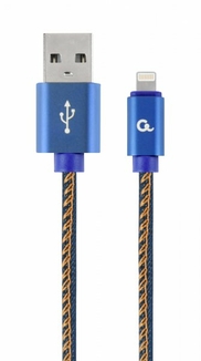 Кабель Cablexpert CC-USB2J-AMLM-2M-BL, USB 2.0 А-папа/Lightning, 2.0 м., фото №2