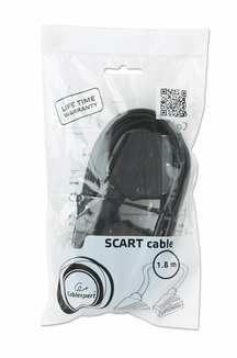 Двохнаправлений аудіо-відео кабель SCART, CCV-518, 1.8 м, numer zdjęcia 5